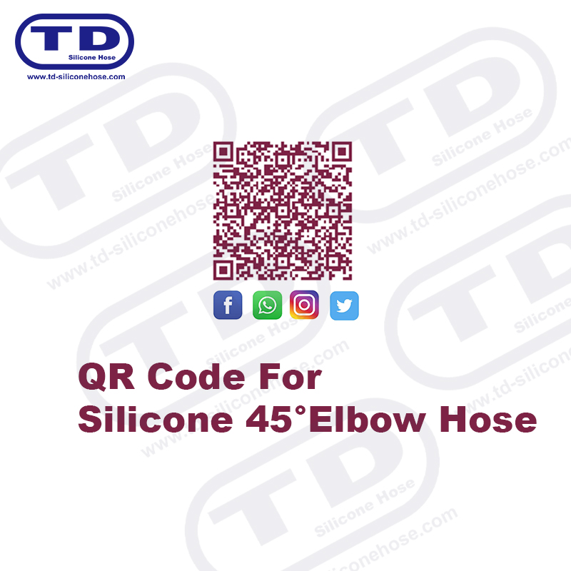 Ống silicon 45 ° ống khuỷu tay