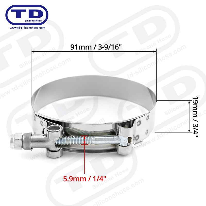 Kẹp ống silicon t-bolt nặng