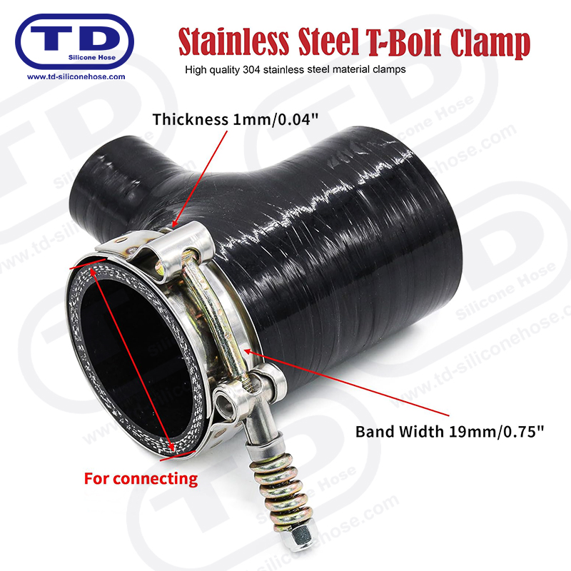 Kẹp ống silicon T-Bolt gia cố mùa xuân