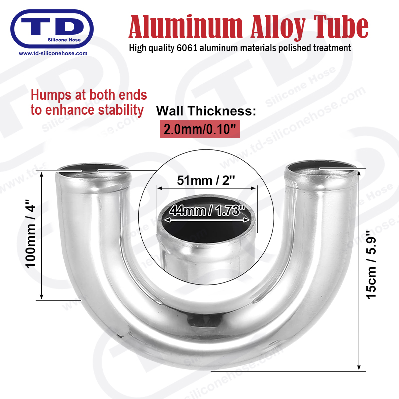 Ống nhôm 180 ° khuỷu tay OD: 1.0 