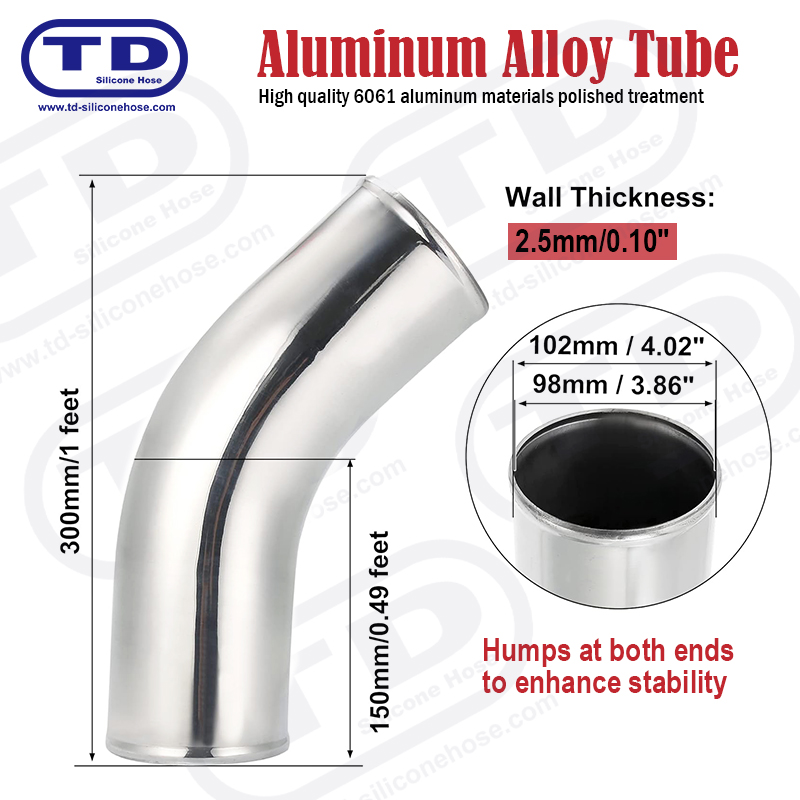 Ống nhôm 90 ° khuỷu tay OD: 1.0 