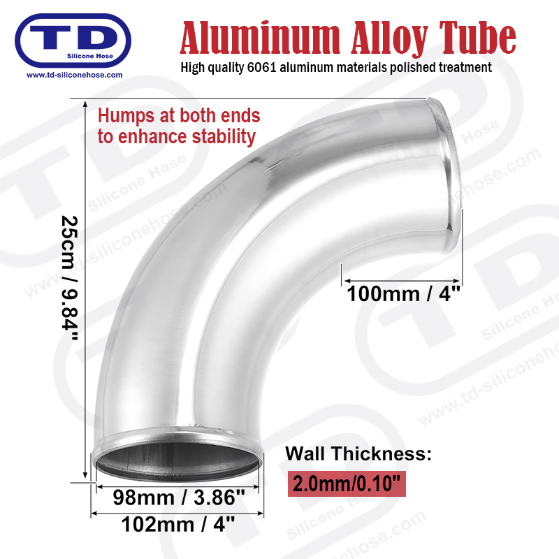 Ống nhôm 90 ° khuỷu tay OD: 1.0 